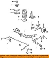 BMW OEM 92-10 318i Front Suspension Suspensio...