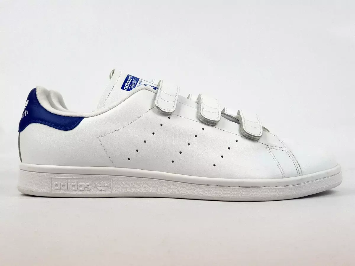 Adidas Originals Stan Smith 'White' Hook and Loop Leather (US12) OG  superstar