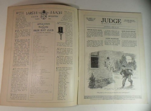 JUDGE MAGAZINE APRIL 30 1927 FLAPPER RAIN COVER CALVIN COOLIDGE - Picture 3 of 6