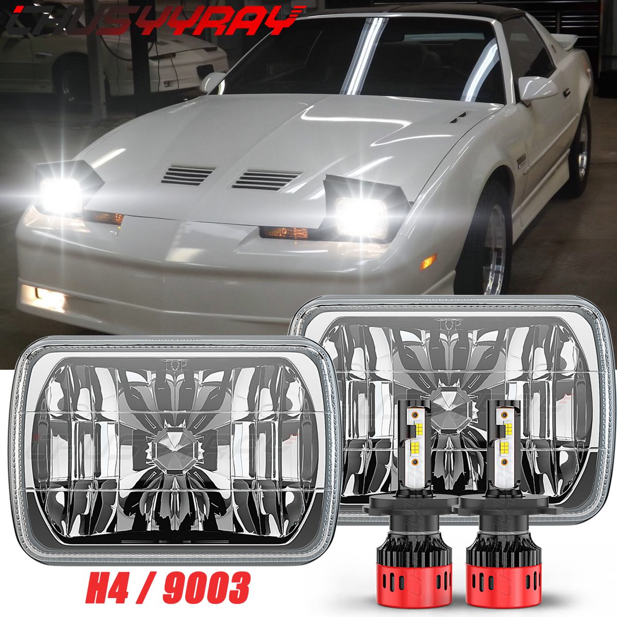 For Pontiac Firebird 1982 1983 1984 1985-1990 - 7x6''5x7 LED