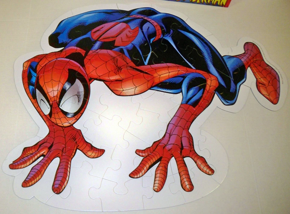 Rompecabezas Spider-Man, Scooby-Doo y mapa de Estados Unidos. Teasers de madera maciza,  Foto 2 de 4