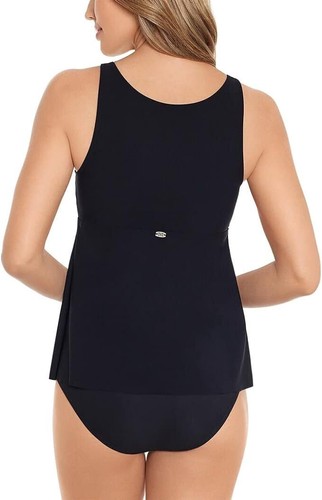 Amoressa by Miraclesuit Mujer 8 Nova Negro Traje de Baño Tankini Prenda para el torso Acolchado - Imagen 2 de 2
