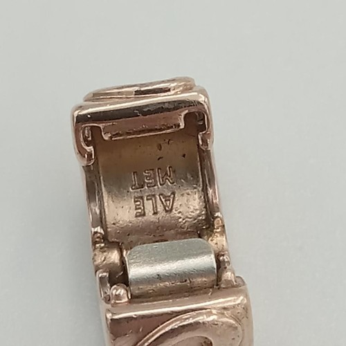 Pandora 781978 MET ALE Rose Gold Plated Band of Hearts Bead Clip Charm - Picture 8 of 9