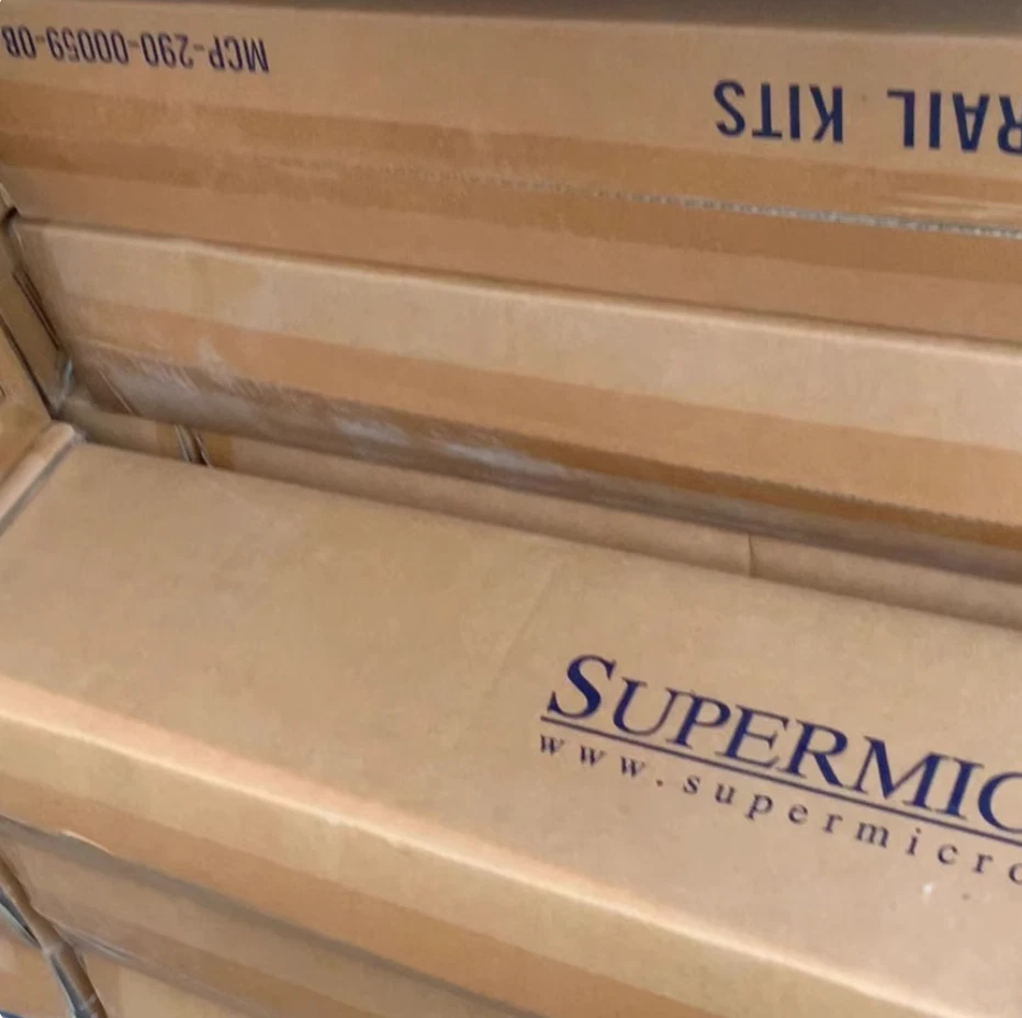 New Supermicro 7048GR-TR GPU 7049GP-TRT server rail MCP-290-00059-0B w/ handle - Image 3 of 4