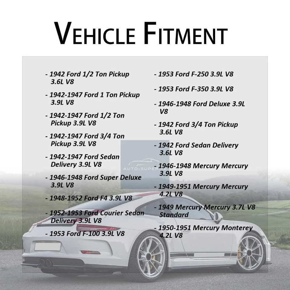 Gates Radiator Coolant Hose Lower 2x For 1948 1949 1950 1951 1952 Ford F3 3.9L - Image 2 of 4