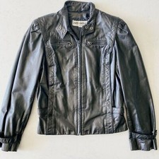1980's Vintage 100% Leather Split End Ltd. Black Motorcycle Jacket, Med