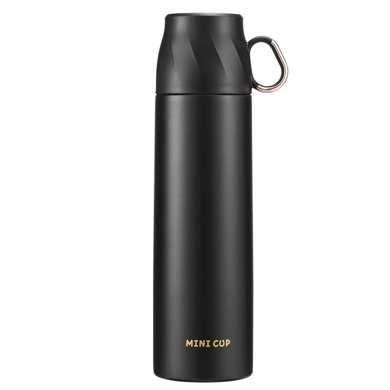 1x Thermos Insulated Water Bottle Vacuum Flask Cup with Handle Cup Hot Drink Cup