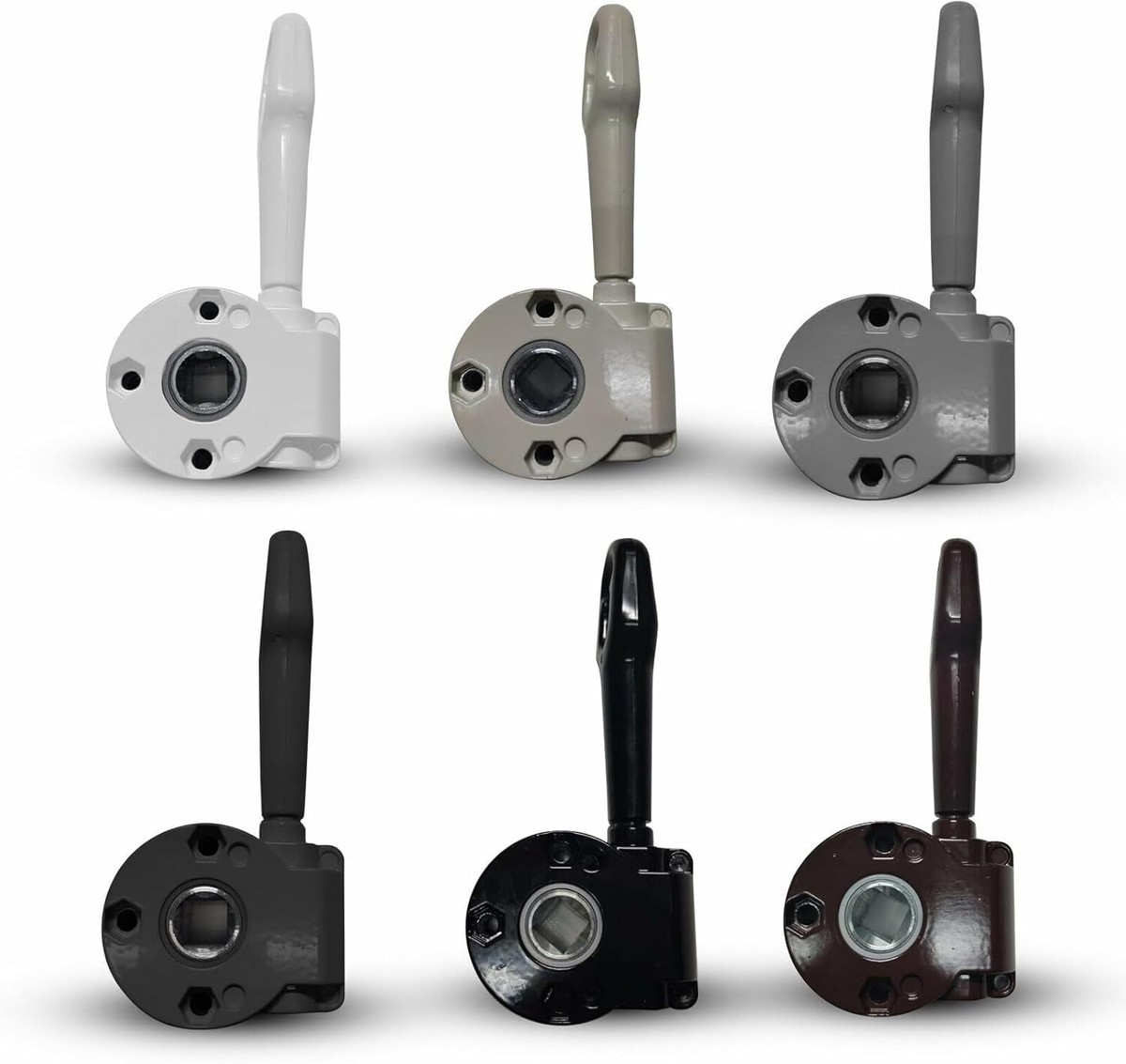 Argano Per Tende Da Sole XSYCYM - Rapporto 1:11, Lega Alluminio-Rame, Foro 14 Mm, Bianco - Foto 9