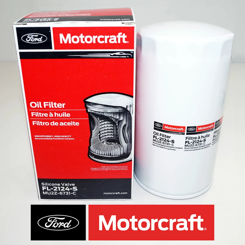 Kit de filtro y aceite de motor Motorcraft 5W-40 para Ford Powerstroke 17-22 6,7 L diésel Foto 2 de 3