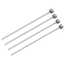 Straight Ejector Pins, 1.5mm Dia 65Mn Steel Round Tip Punch 100 Long 4Pcs