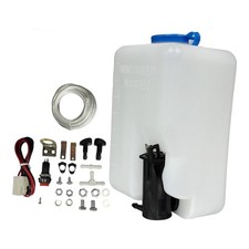Windshield Washer Reservoir 1.5L PP Pump Kit Universal Fit for Car Truck SUV