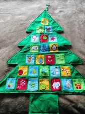 Felt Christmas Tree Advent Calendar Fill Your Own Textured Detailed Fun Xmas