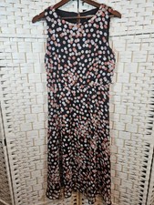 AA Studio Womens Lined Brown Multicolor Sleeveless Sz 8 Dress