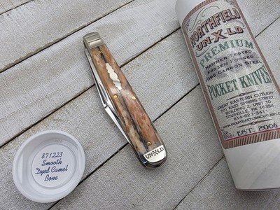 Great Eastern Cutlery #87 English Jack Smooth Dyed Camel Bone Northfield GEC