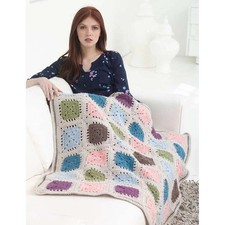 Lion Brand Vintage Hues Granny Afghan Crochet Kit