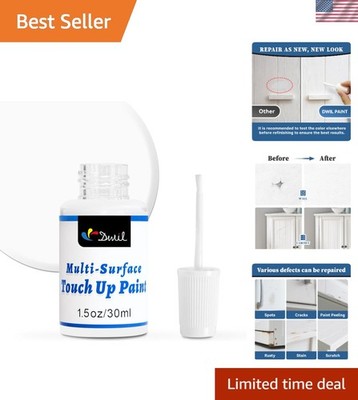 White Touch Up Paint - Multi Surface Touch Up Paint Pen, Scratch Repair for W...