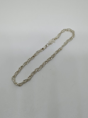 Sterling Silver 925 Mex Twisted Bracelet 7''