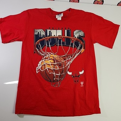 Vntg Red 90's Chicago Bulls Lee Sport Nutmeg  Graphic T-Shirt Medium New Other