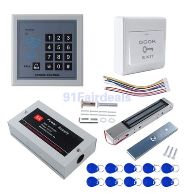 RFID Electronic Magnetic Door Lock Security Access Control System Maglock Set