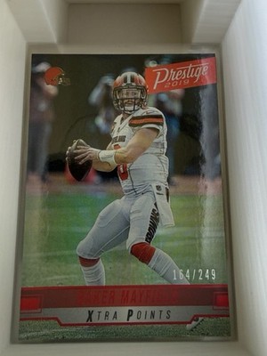 Baker Mayfield 2019 Prestige #35 Xtra Points Red #/249 Cleveland Browns A/2/5