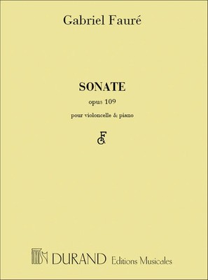 Gabriel Urbain Fauré | Sonate N 1 Opus 109 (2001) | Partitur | Editions Durand