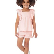 Member's Mark Toddler Girls 2 Piece Size 3T Super Soft Pink Playwear Set New