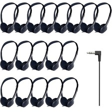 Headphones Bulk for Classroom 20 Pack Bulk Headphones with 35 mm Plug Perfect...