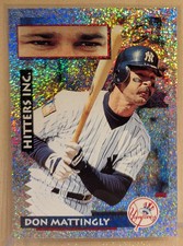 1995 Score PLATINUM #564 Don Mattingly Yankees Refractor RARE SPECKLE PARALLEL