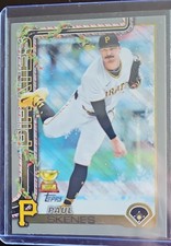 2025 Topps Holiday - Paul Skenes #H70 Holiday Silver Glitter