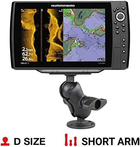 RAM MOUNTS Drill-Down Ball Mount for Humminbird Helix 8-15, Solix & Black  - Picture 3 of 8