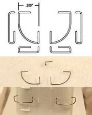 Cal Scale 529 HO Scale Grab Irons for RS Diesels -- Corner pkg(8)