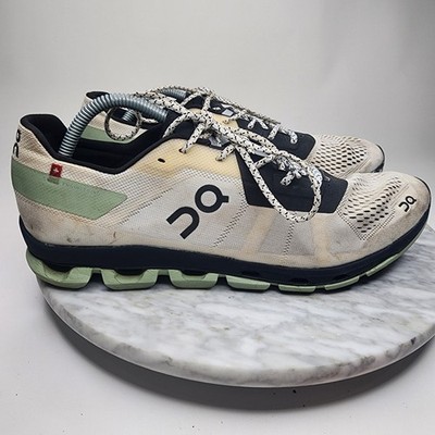 On Cloud Cloudflash 2 White Black Running Athletic Comfort Shoes Mens Size 11