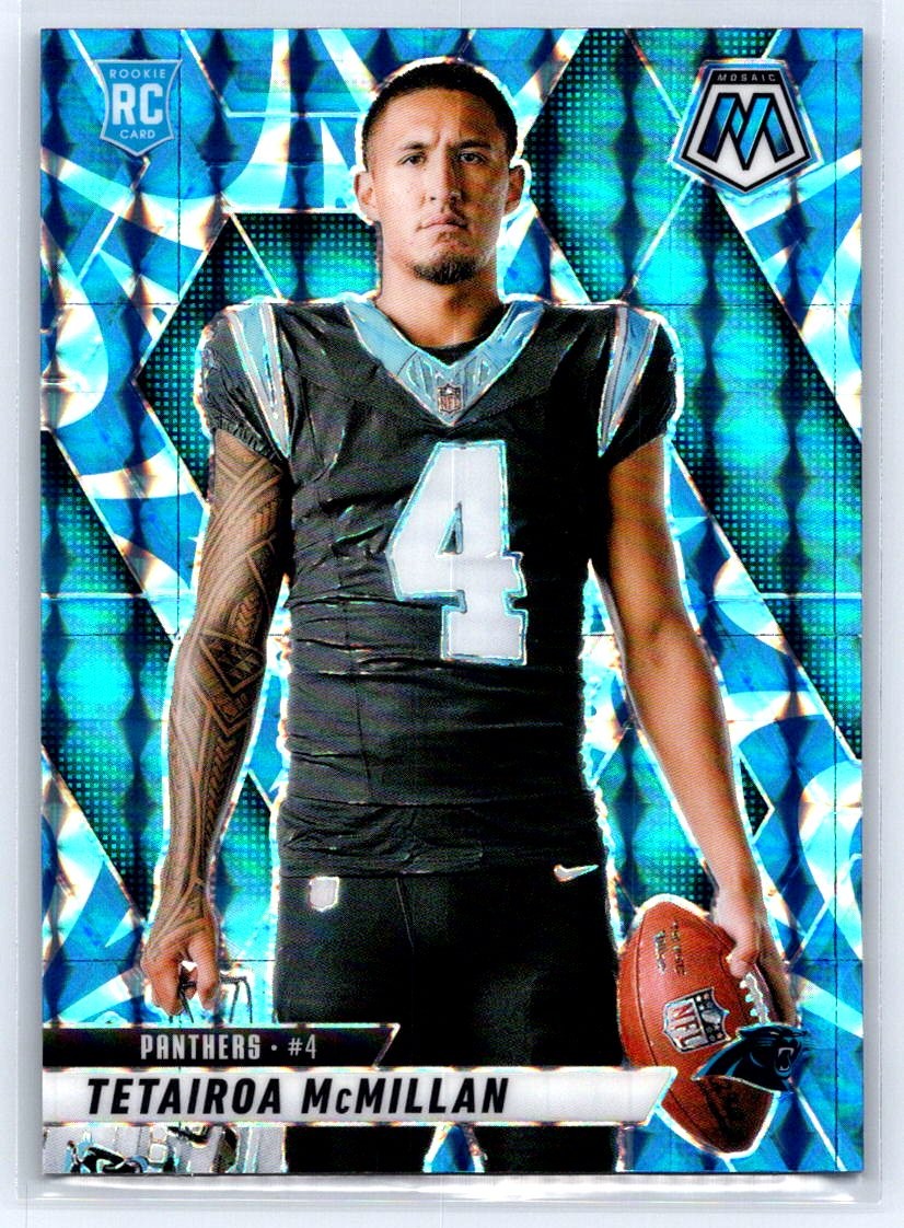2025 Panini Mosaic #274 Tetairoa McMillan Mosaic Reactive Blue