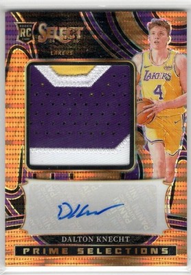 2024-25 Panini Select FOTL Orange Pulsar #/30 Dalton Knecht Patch Auto RPA | SP