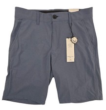 Kenneth Cole Golf Shorts Lightweight Wicking Nylon Stretch UPF 50+ Overcast Blue