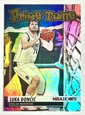2021-22 NBA Hoops Luka Doncic Prime Twine Holofoil Insert SP Holo #25 Mavs Rare