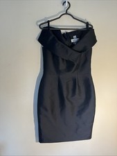 saks fifth avenue 8 Catherine Regehn Taffeta Knee Length Evening Dress