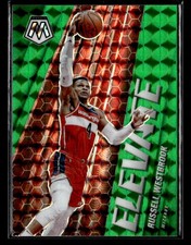 2020-21 Panini Mosaic #14 Russell Westbrook Elevate Mosaic Green card