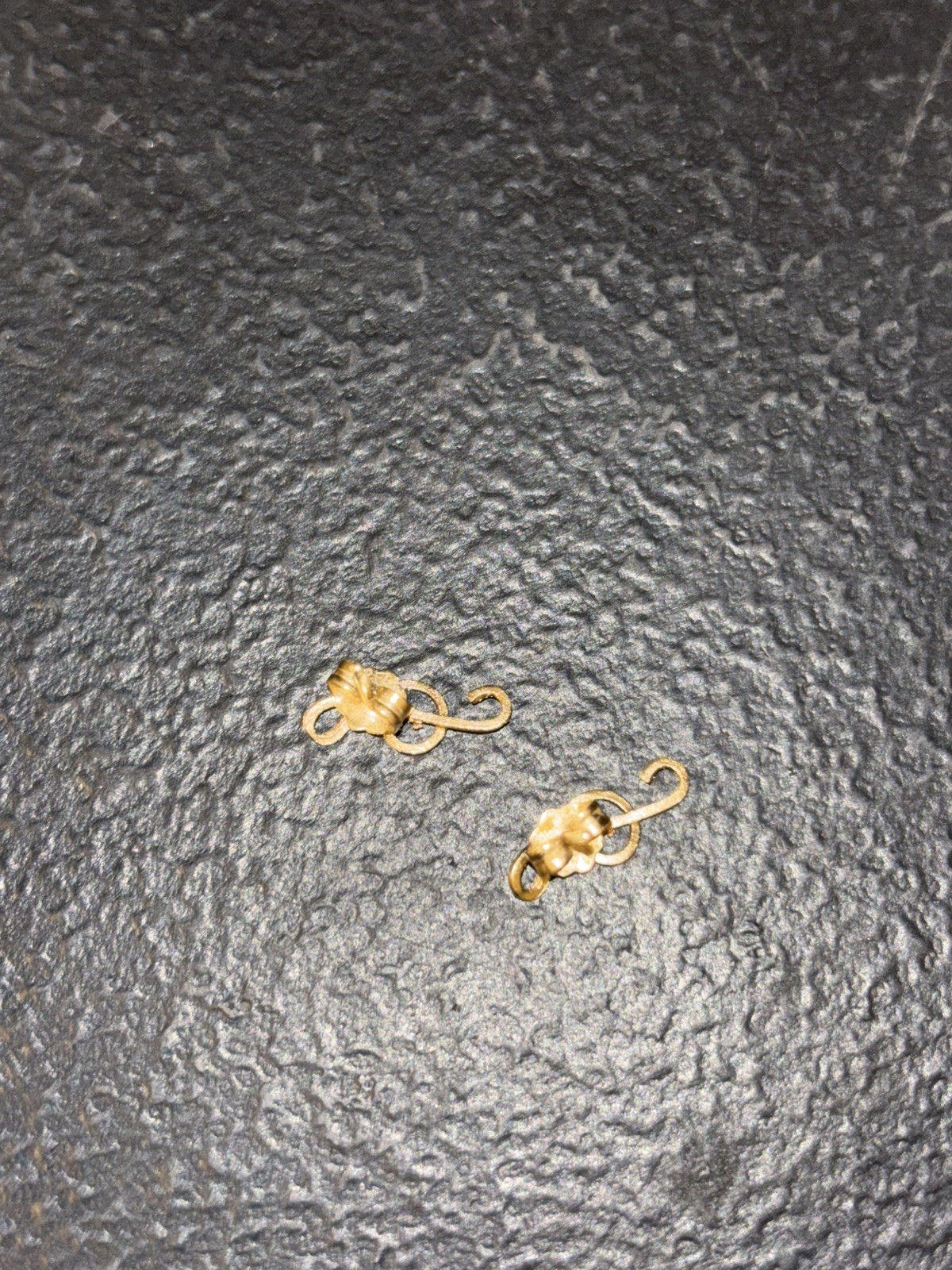 14k Solid Yellow Gold Treble Clef Stud Earrings,M… - image 8