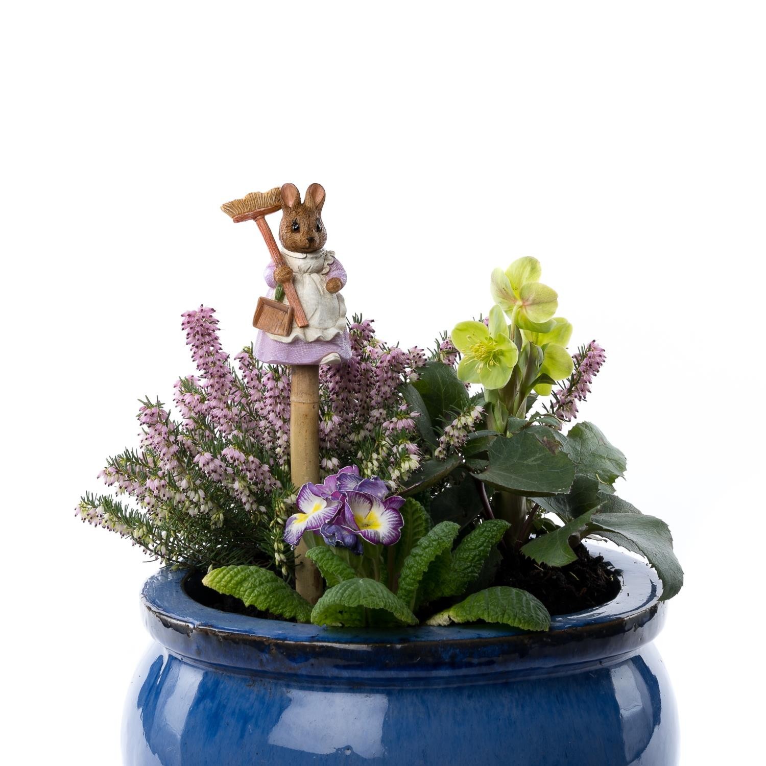 Cane Companions Beatrix Potter Hunca Munca Plant Stake Topper Pot Ornament