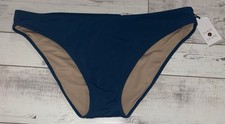 Shade Shore Low Rise Cheeky Bikini Bottoms size XL 16-18 - Blue - NEW