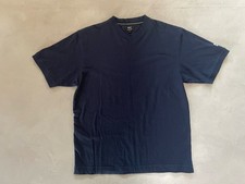 Vintage BMW Lifestyle T-Shirt Mens Large Luxury Car Logo 90s V Neck Blue Patch