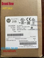 New Allen Bradley 25B-D4P0N114 /A Powerflex 525 AC Drive 2HP Surplus SEALED
