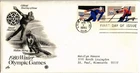 Dr Jim Stamps FDC 15c 1980 Winter Olympics Setenant Pair ArtCraft Monarch Size