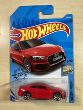 Hot wheels Audi RS 5 Coupe rare new on long card from 2018 in red