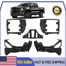 Front Bumper Support & Mount Bracket Set For 2016-2018 Chevrolet Silverado 1500
