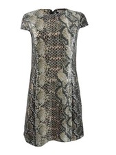 Elie Tahari Women's Elissa Sequin Python-Print Dress