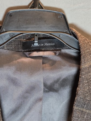 Blazer/abrigo deportivo de lana Lauren Ralph Lauren para hombre talla 44R marrón (con rayas) - Imagen 2 de 8