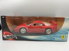 Hot Wheels Ferrari F40 1/18 Scale Diecast Car, Box Damage