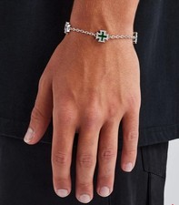 Cernucci Green Cross Motif Bracelet 8 Inch Lenght RRP £45 SOLD OUT